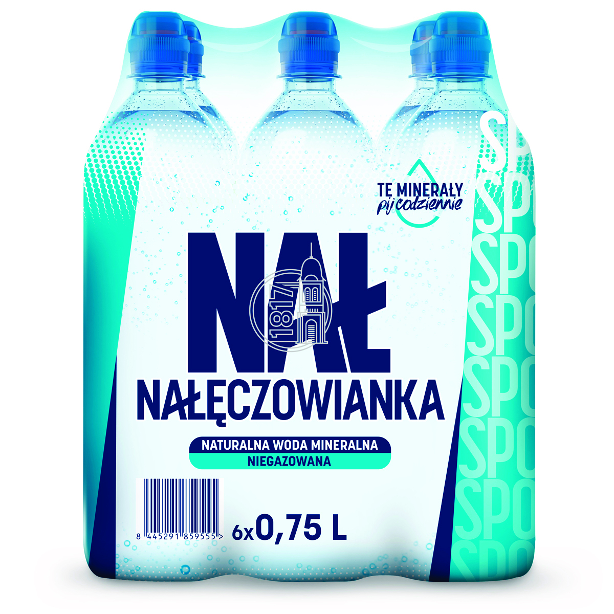 Woda mineralna NAŁĘCZOWIANKA, niegazowana, 0,75l, kaucja