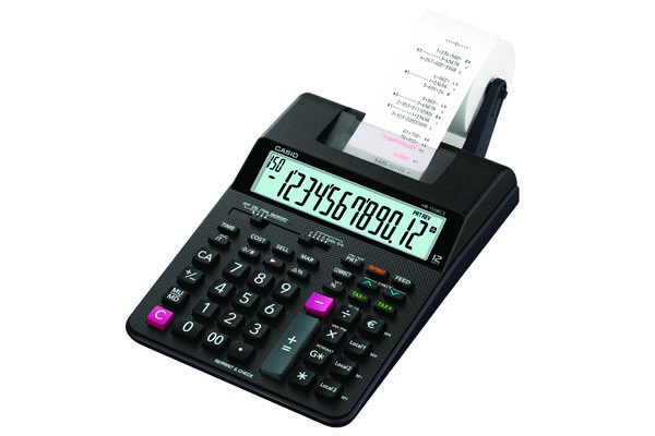 Kalkulator drukujący Casio hr-150rce bez zas,12-cyfrowy 165x295mm, czarny Kalkulator drukujący Casio hr-150rce bez zas,12-cyfrowy 165x295mm, czarny