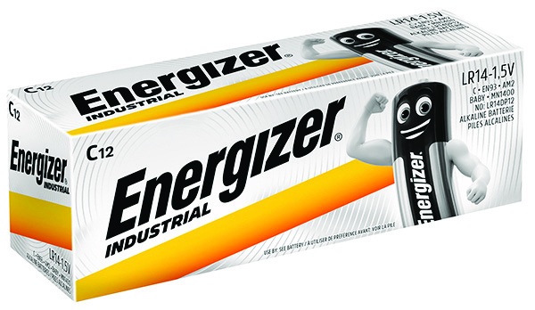 Bateria Energizer industrial, c, lr14, 1,5v, 12 sztuk