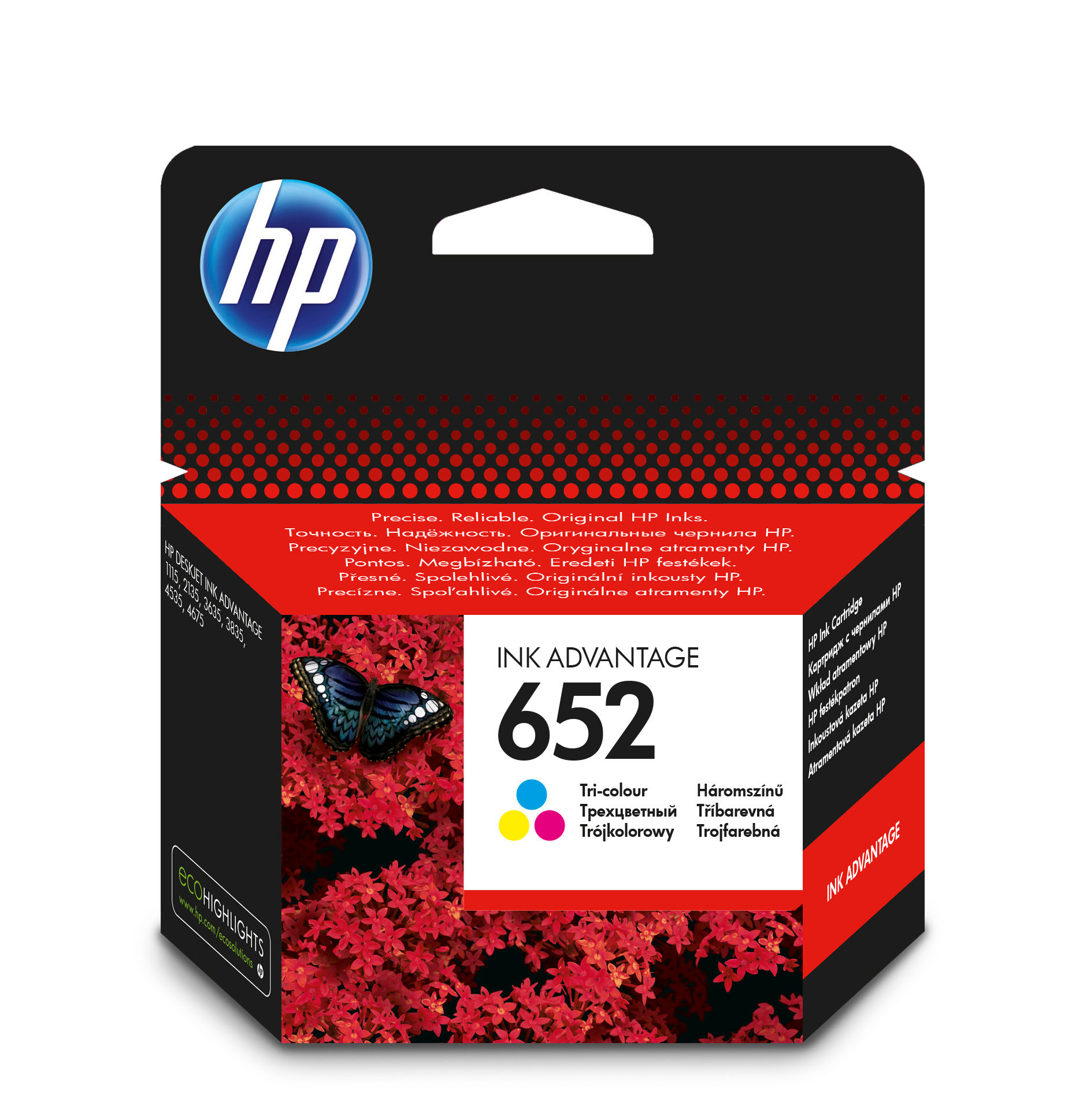 Cartrige HP "652" dj4535 kolor f6v24ae