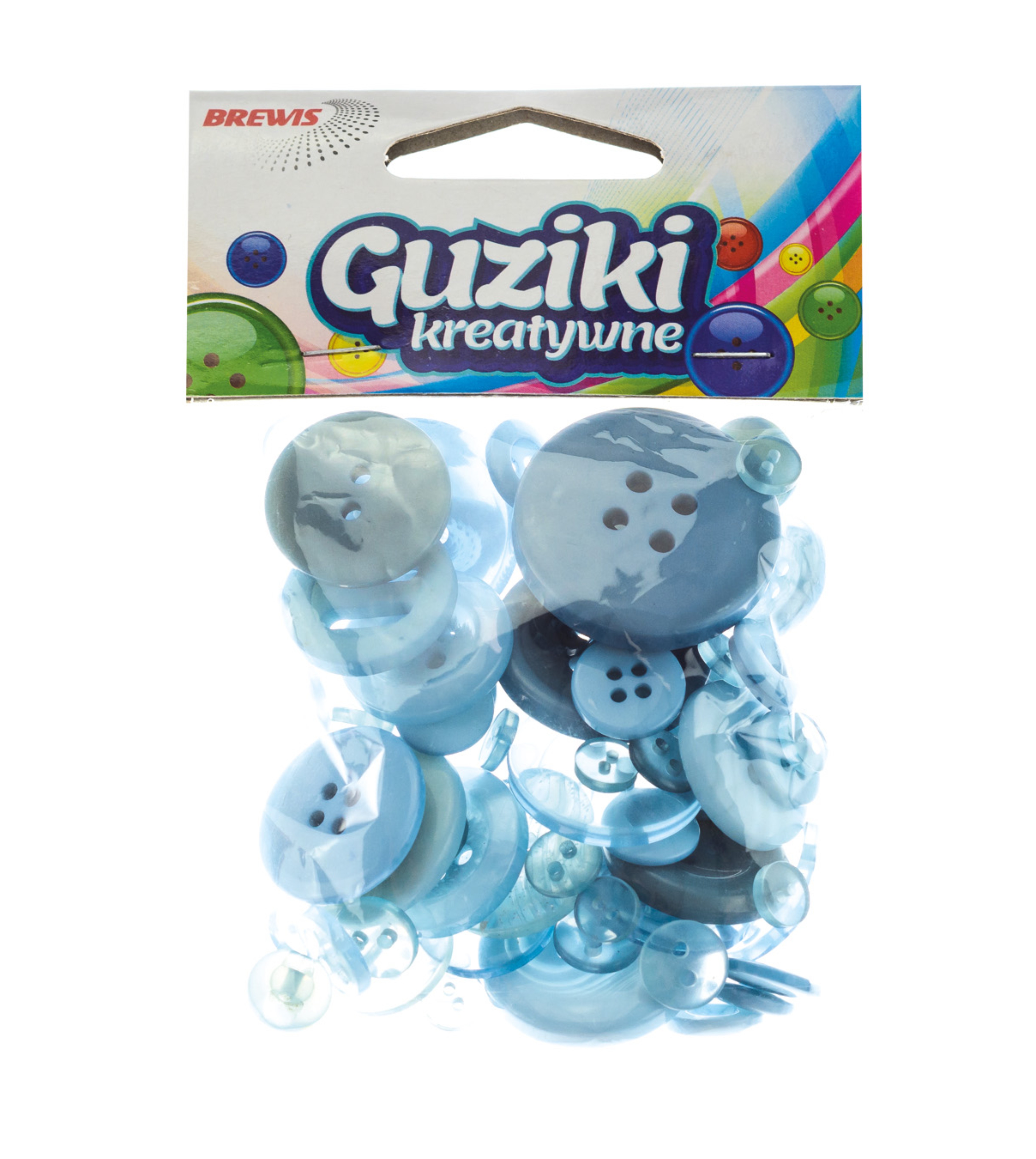 Guziki dekoracyjne gu6 40 g niebieskie | eazbiuro.pl | Zamów błyskawicznie!