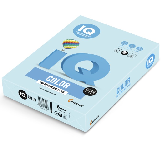 Papier ksero iq color A4 160g niebieski mb30