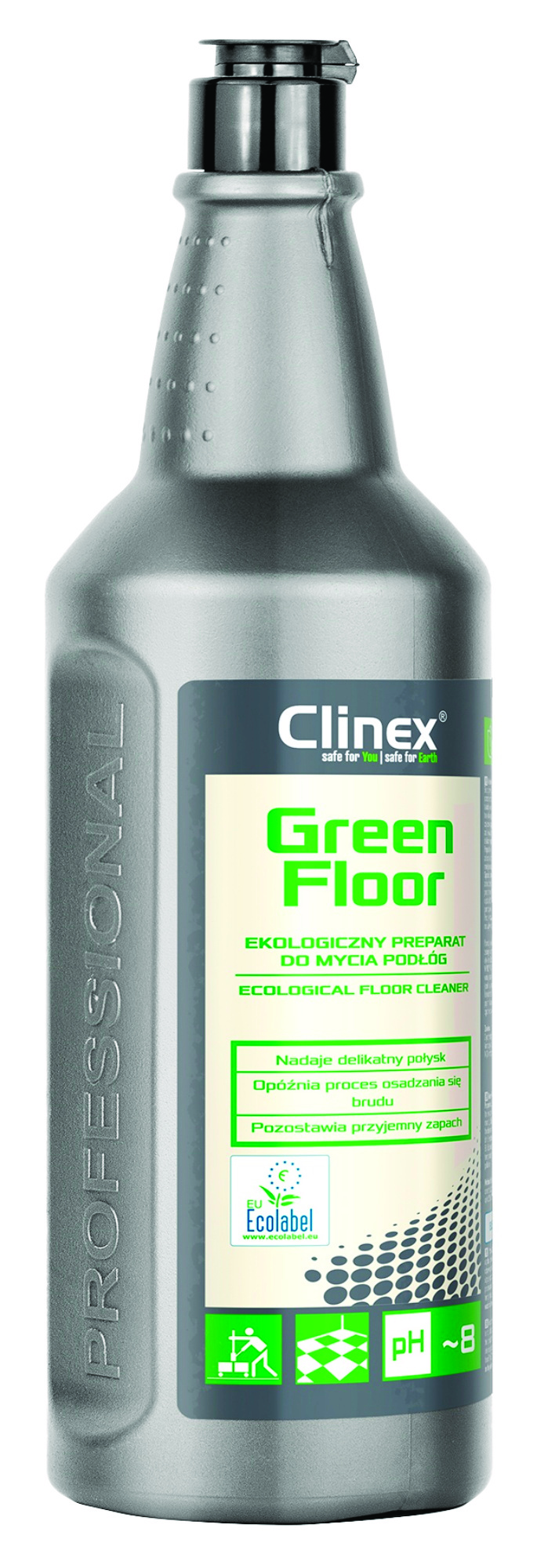 Ekologiczny preparat CLINEX Green Floor, do mycia podłóg, 1l Ekologiczny preparat CLINEX Green Floor, do mycia podłóg, 1l