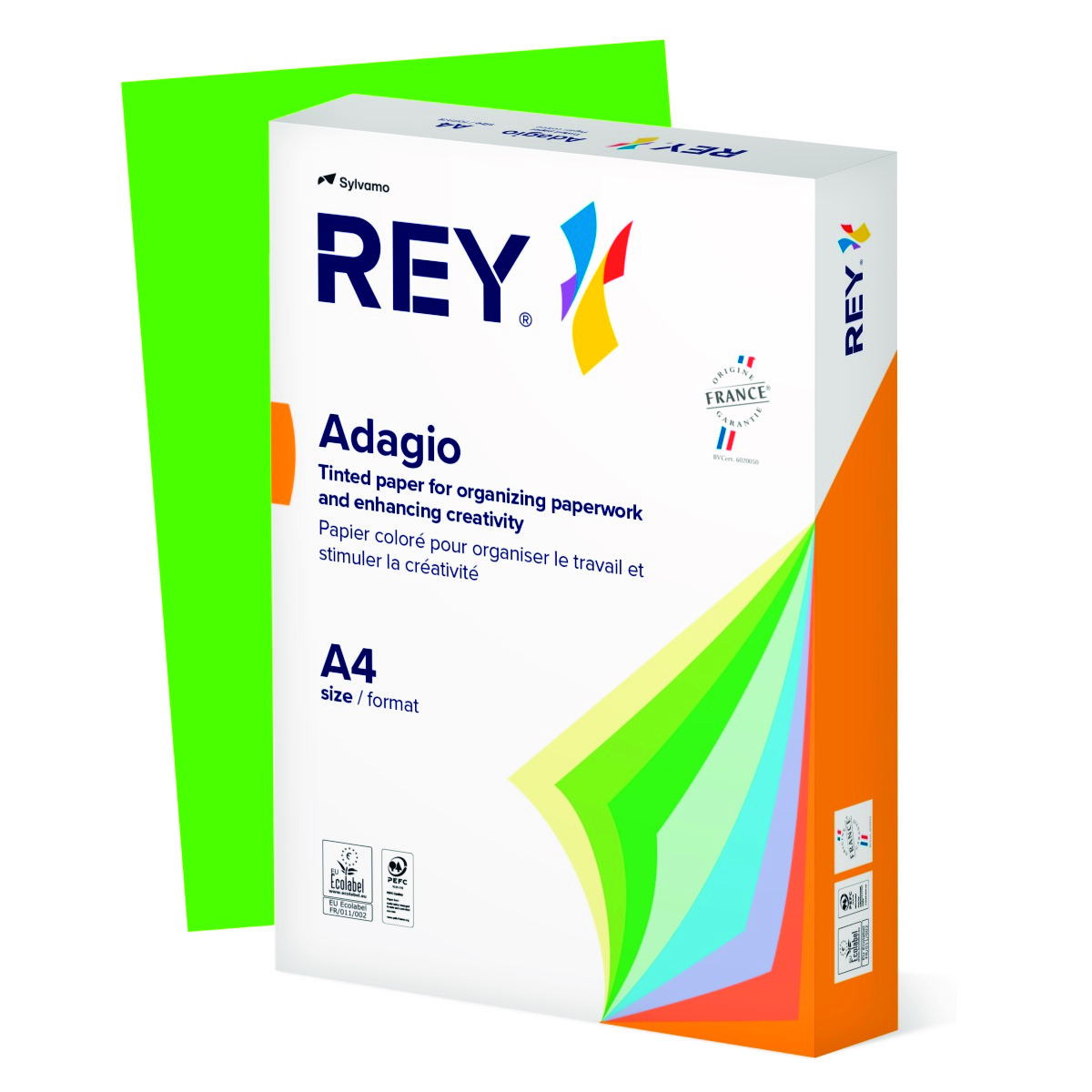 Papier ksero REY ADAGIO, A4, 80gsm, 52 ciemny zielony intense *RYADA080X433 R200