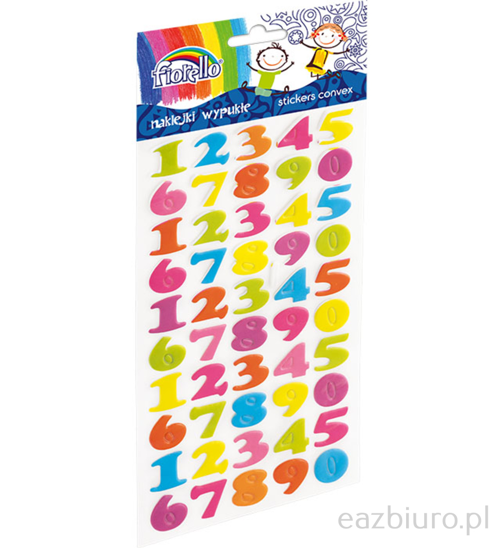 Naklejki wypukłe Fiorello gr-np140 cyfry | eazbiuro.pl | Kliknij i kup!