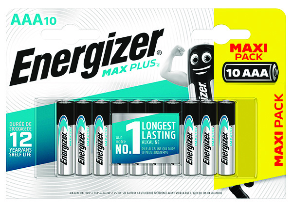 Bateria Energizer max plus, aaa, lr03, 1,5v, 10 sztuk