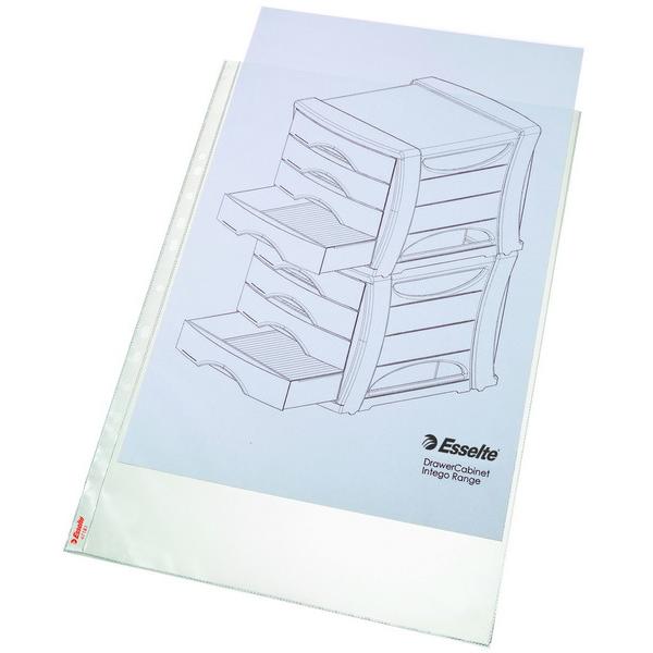 Koszulki Esselte groszkowe A3, poziome kolor przezroczysty | eazbiuro.pl | Zamów natychmiast!