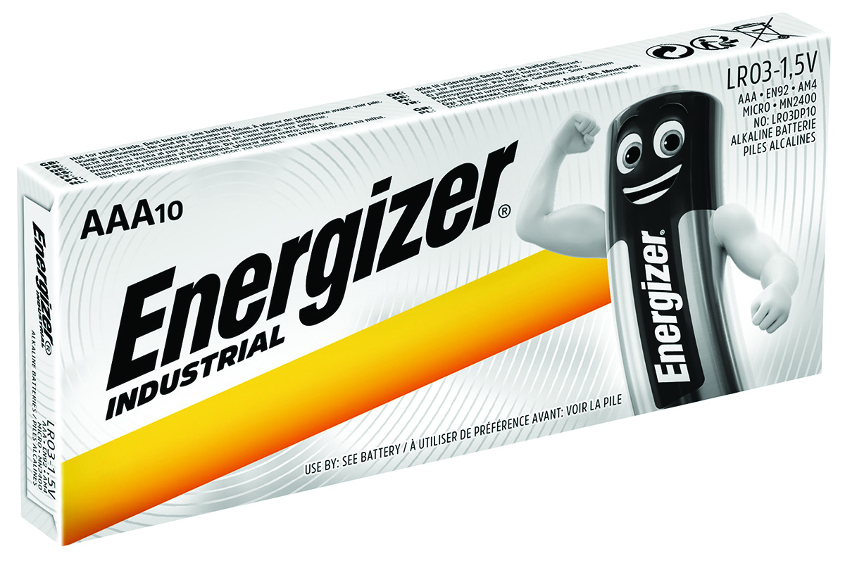 Bateria Energizer industrial, aaa, lr03, 1,5v, zestaw 10 sztuk | eazbiuro.pl | Kup bez wahania!