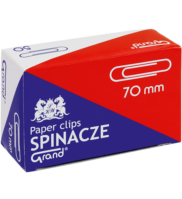 Spinacze 70mm okrągłe Grand 50szt
