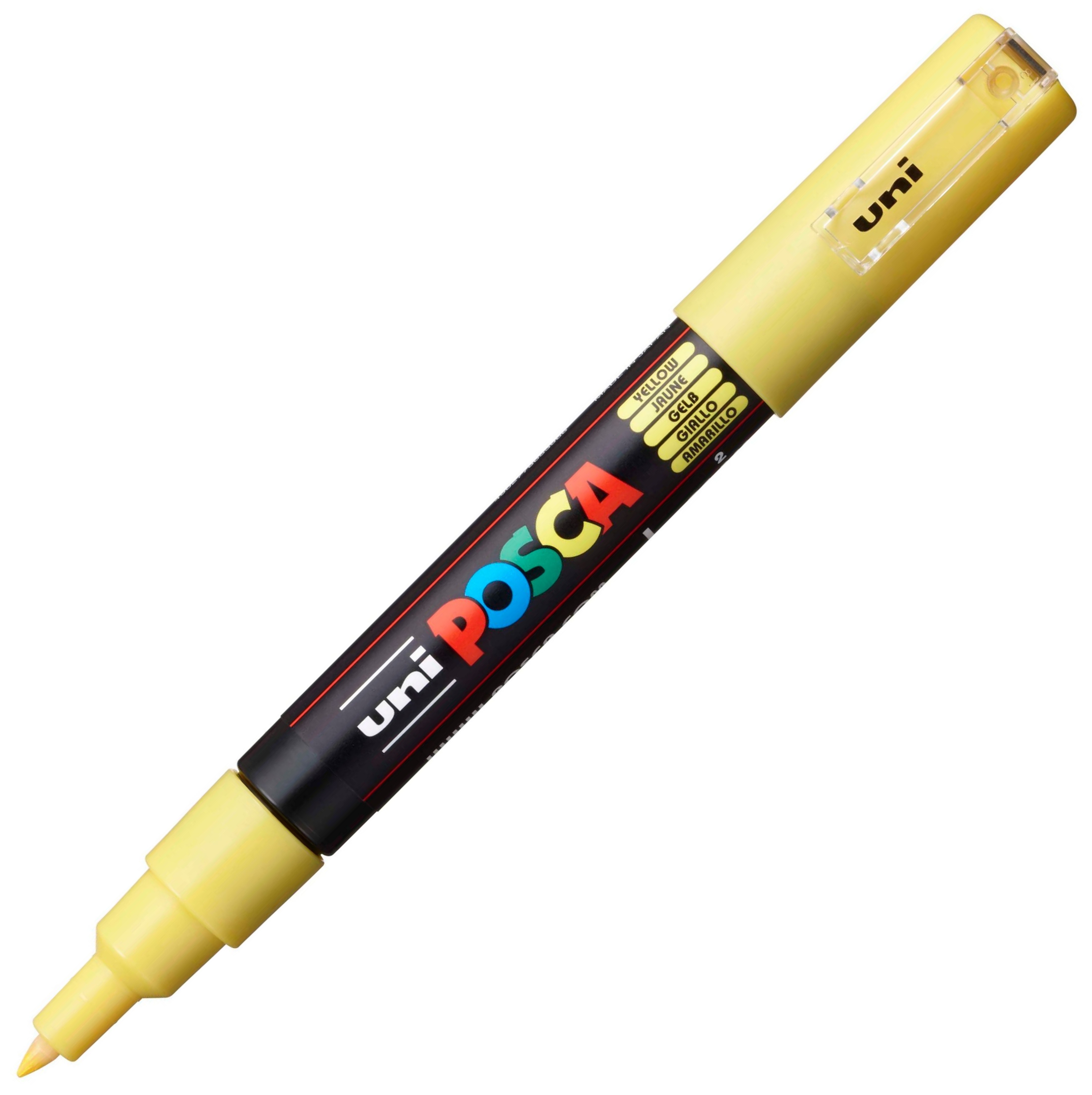 Pc-1 m żółty marker posca uni do biura | eazbiuro.pl | Kup z rabatem!