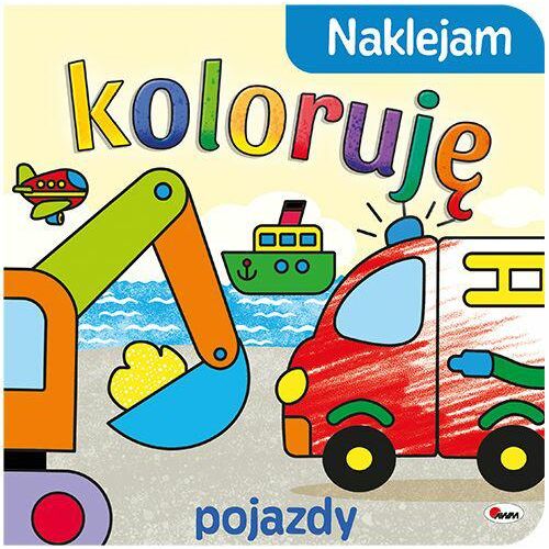 Naklejam koloruję pojazdy – kolorowanka dla dzieci | Kup teraz