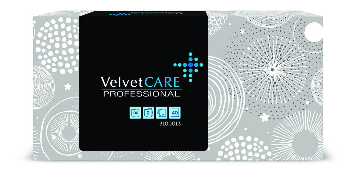 Chusteczki w kartoniku Velvet Care  100 sztuk