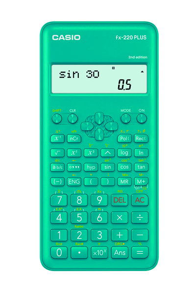 Kalkulator naukowy Casio fx-220plus-2-b, 181 funkcji, 77x162mm, niebieski Kalkulator naukowy Casio fx-220plus-2-b, 181 funkcji, 77x162mm, niebieski