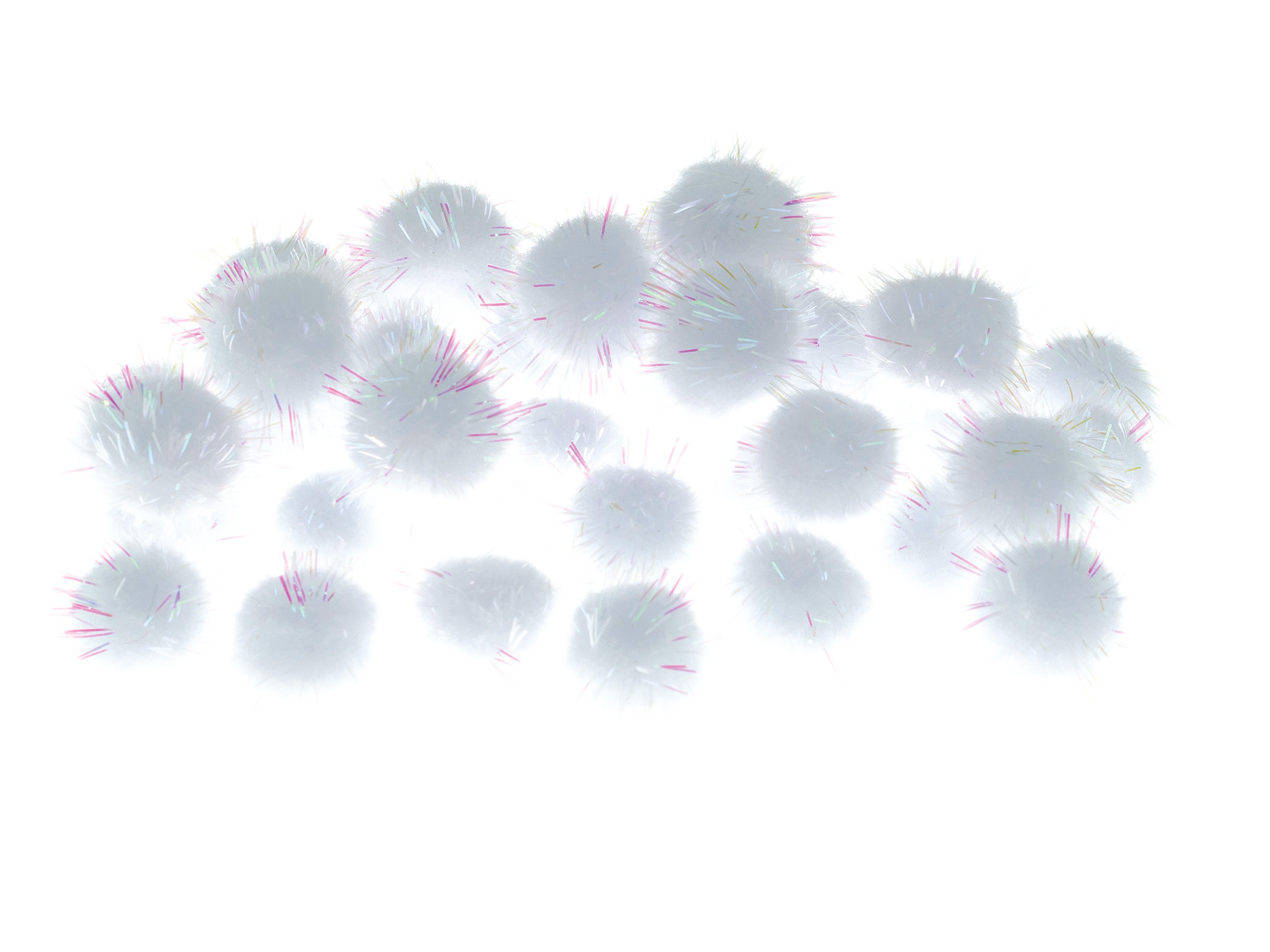 Pompony Brewis pom27 metalik białe | eazbiuro.pl | Kliknij i kup!