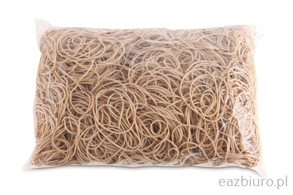 Gumki reCepturki Office Products, średnica 50mm, 1,5x1,5mm, 60% kauczuku, 1000g, zgrzewka, naturalne