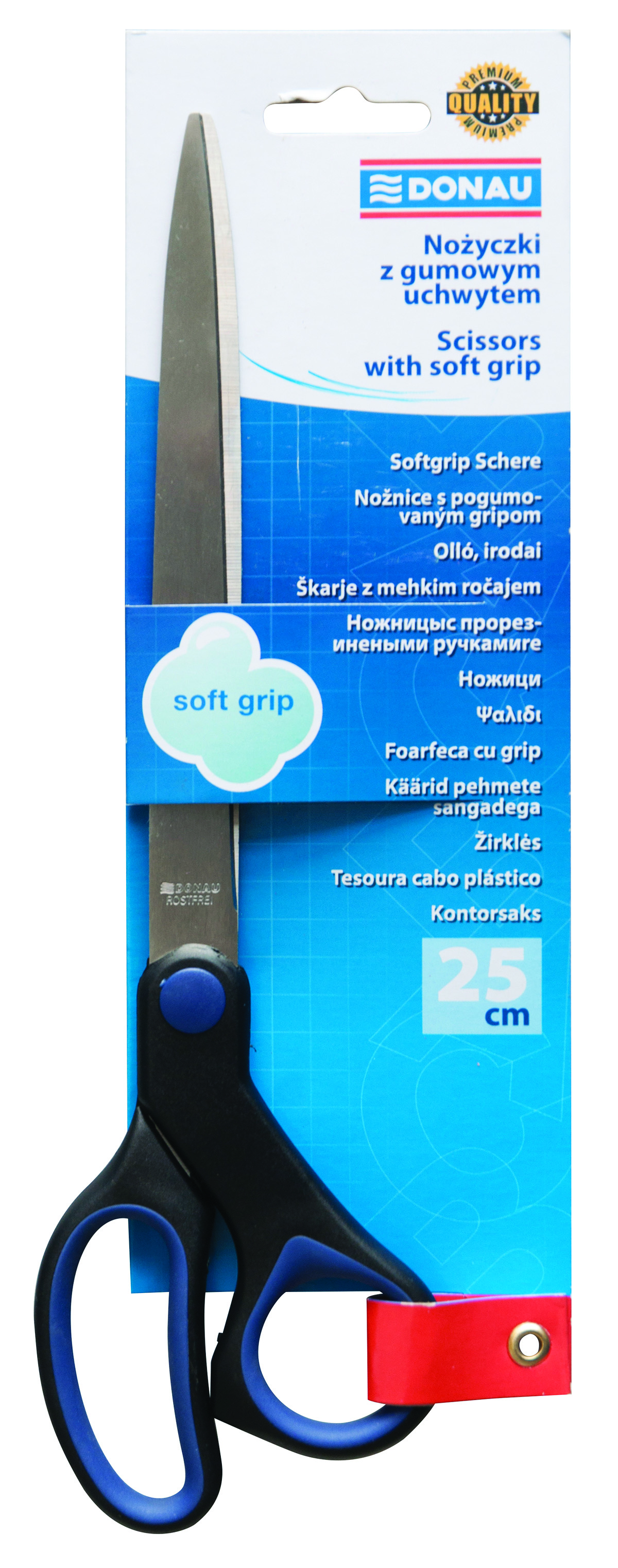 Nożyczki biurowe Donau soft grip 25cm