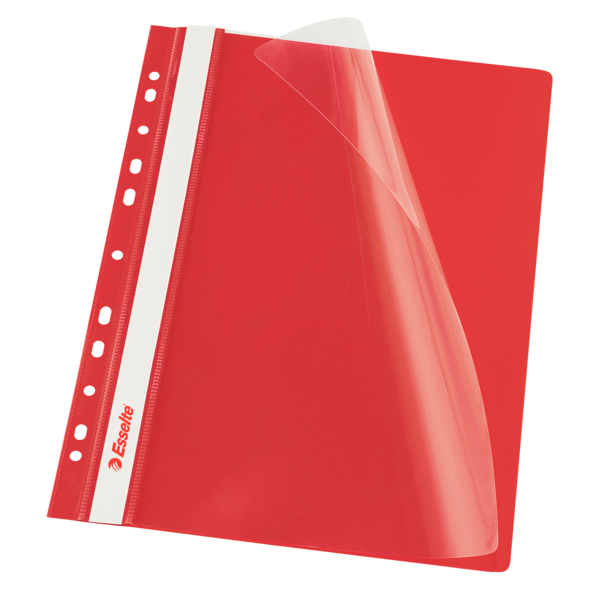 Skoroszyt wpinany Esselte czerwony vivida zestaw 10 sztuk | eazbiuro.pl | Kup w promocji!