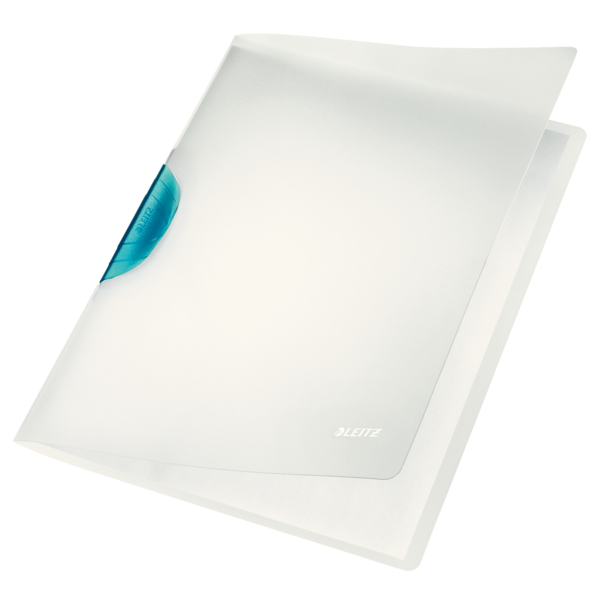 Skoroszyt z klipsem Leitz magic (okładkiprzezr. klips kolor), jasny nieb. | eazbiuro.pl | Weź najlepsze!