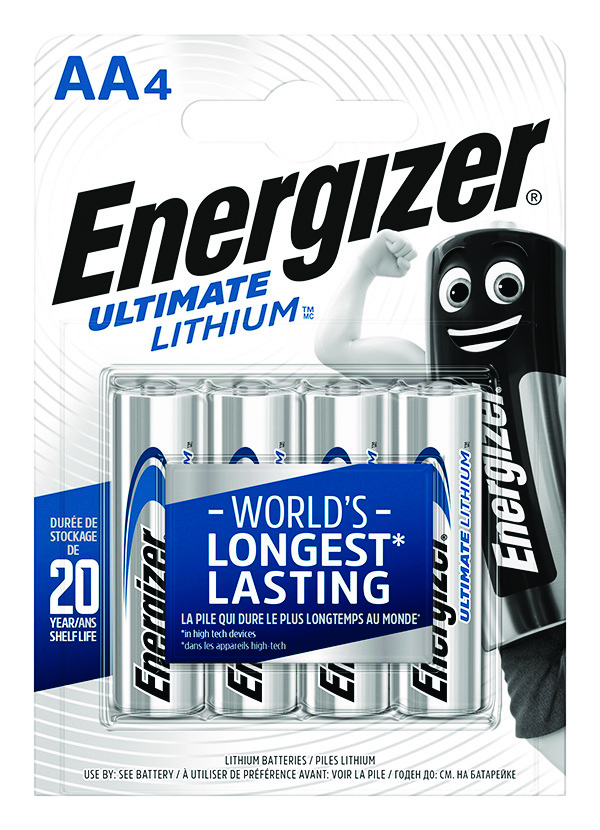 Bateria Energizer ultimate lithium, aa, l91, 1,5v, 4 sztuki