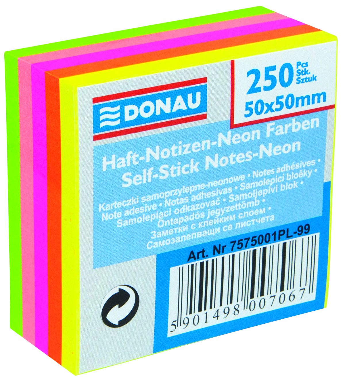 Notatnik -Donau mini 50x50/250 7575001 samoprz.