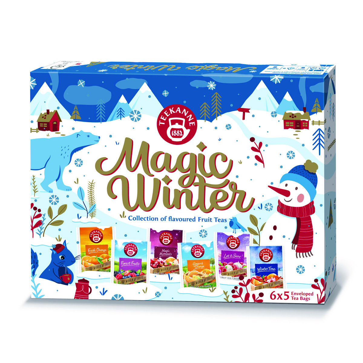 Herbata TEEKANNE Magic Winter, zestaw, 30 kopert