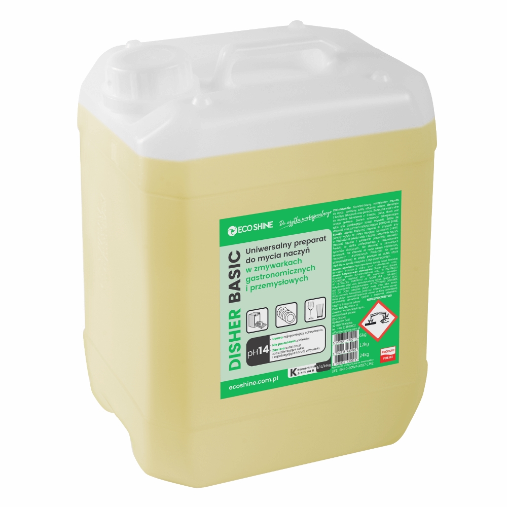 Eco Shine disher basic 10l preparat do maszynowego mycia naczyń