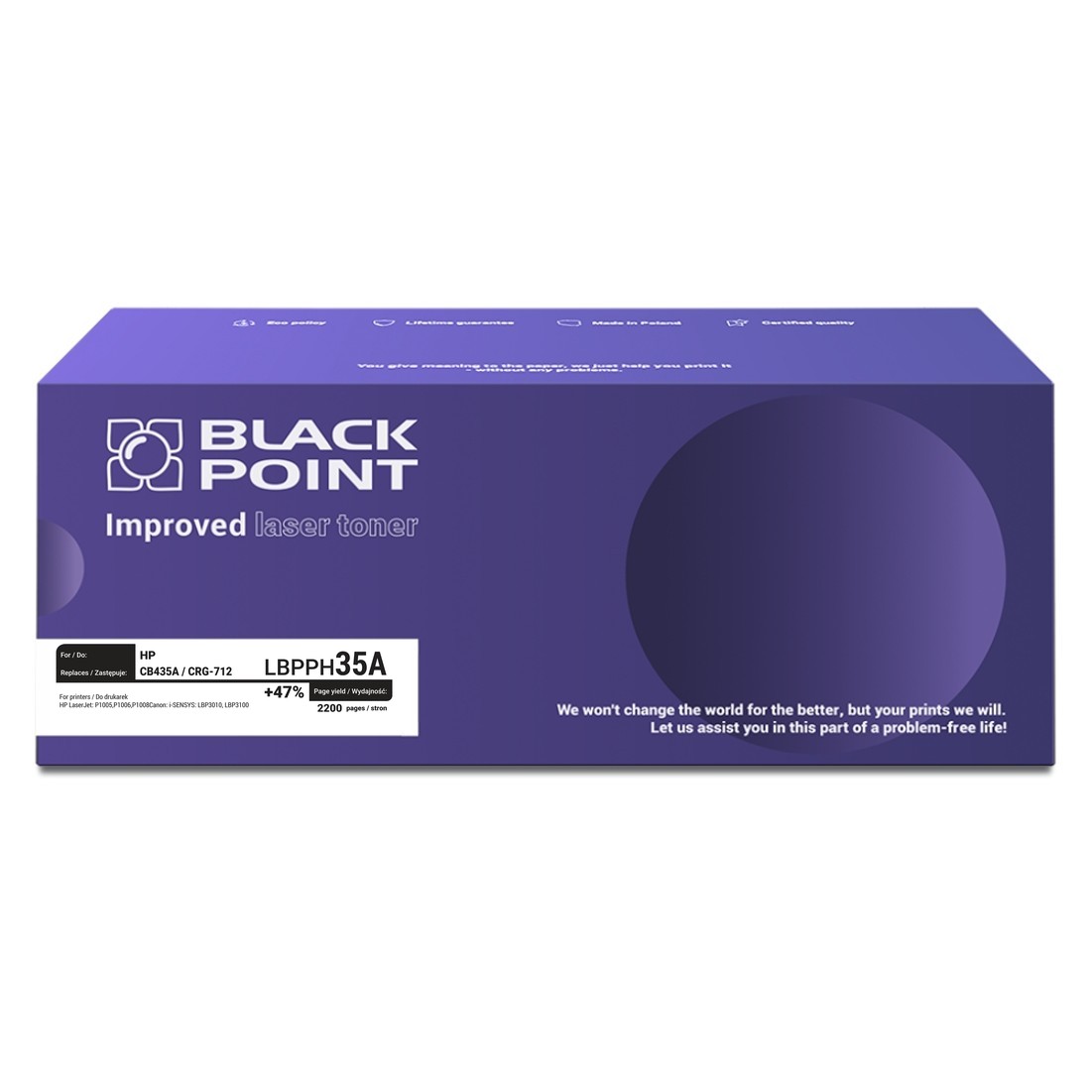 Toner Black Point HP cB435a - lBlack Pointph35a Toner Black Point HP cB435a - lBlack Pointph35a