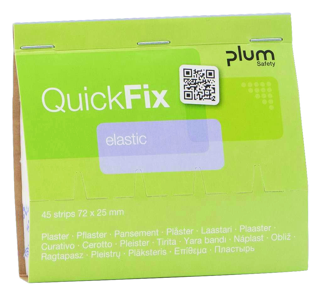 Plastry z elastycznego materiału PLUM QuickFix, wkład, 45 szt. Plastry z elastycznego materiału PLUM QuickFix, wkład, 45 szt.