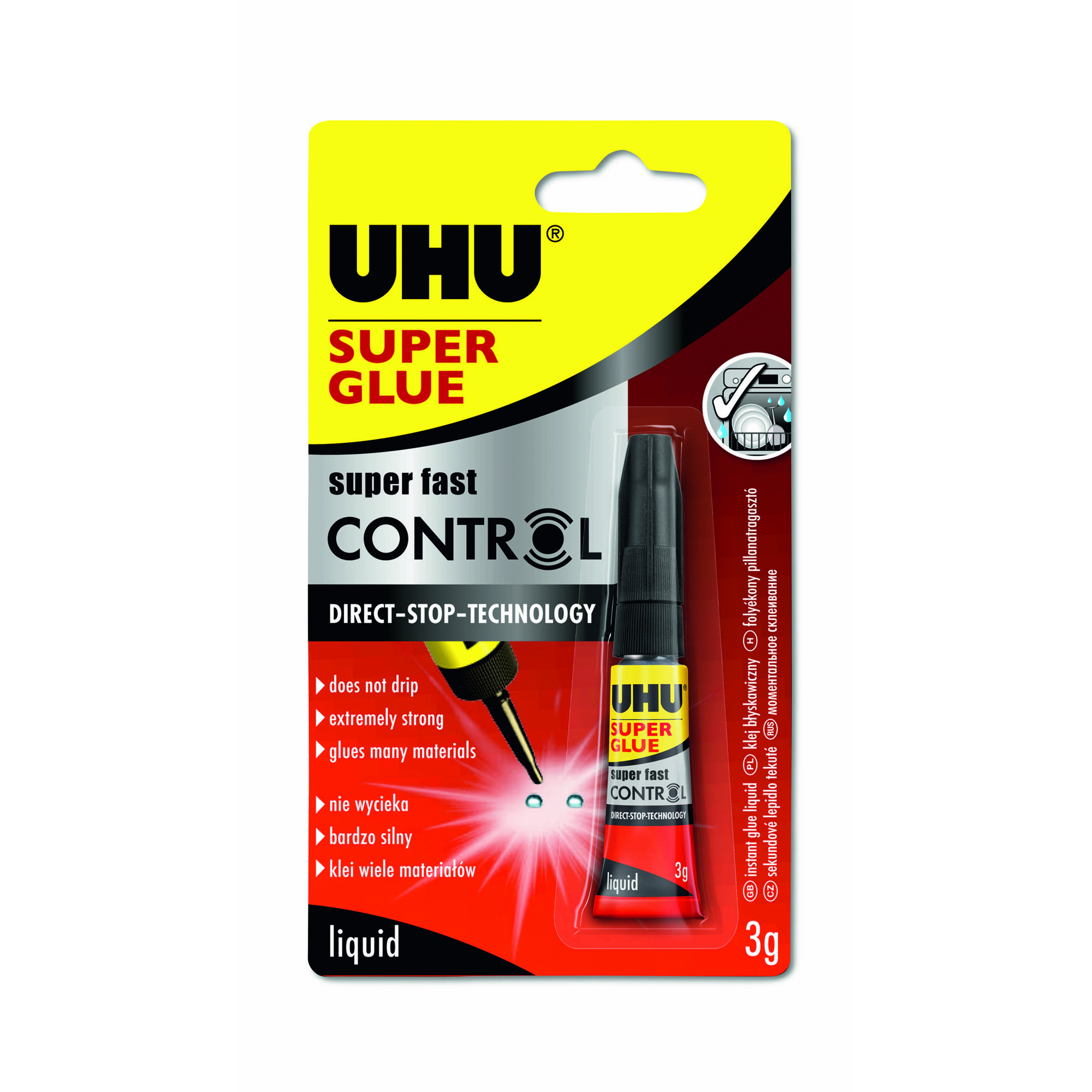Klej uhu glue control 3g Klej uhu glue control 3g