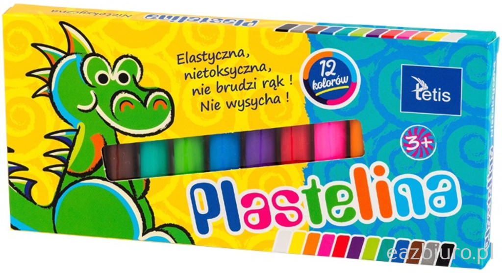 Plastelina Tetis 12x15 g