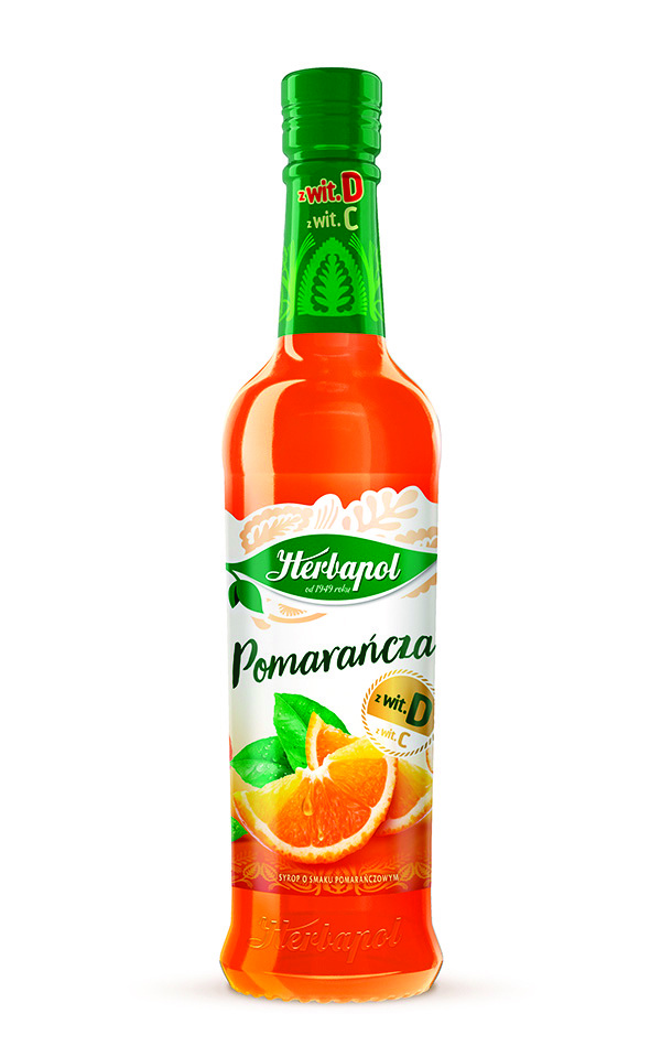Syrop Herbapol 420 ml pomarańczowy