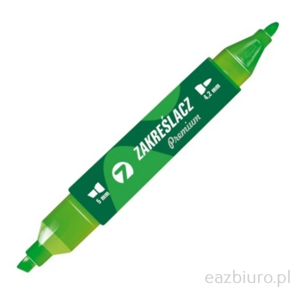 Zakreślacz Tetis kw510 zielony dwustronny