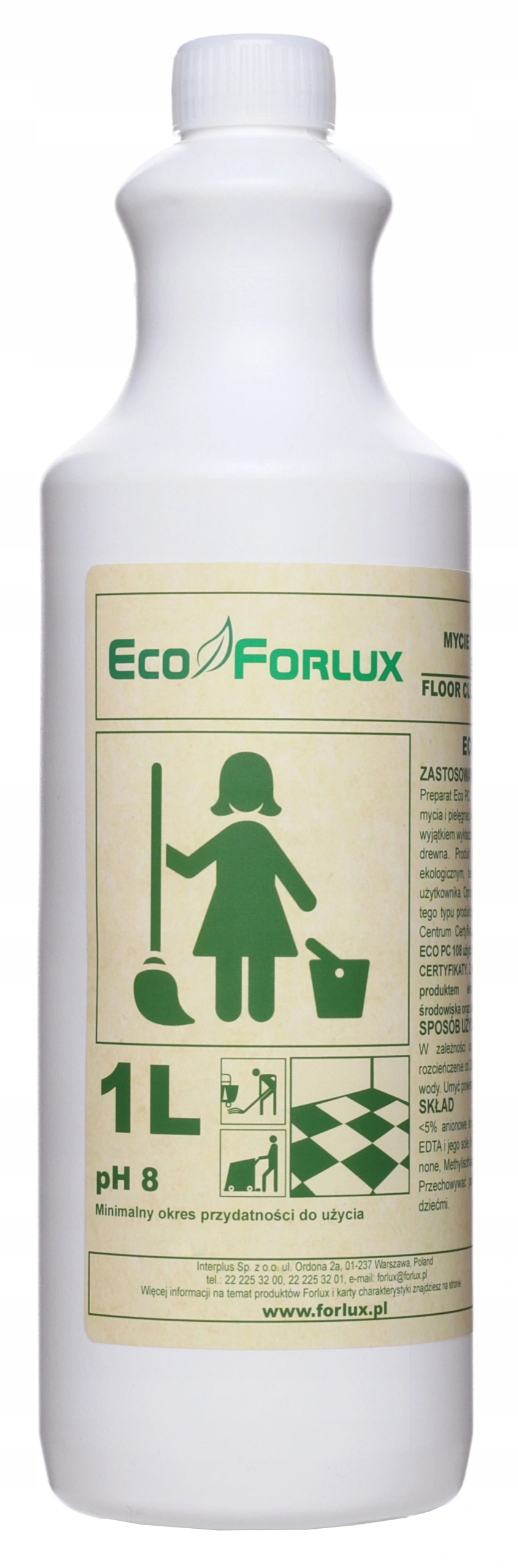 Forlux ekologiczny koncentrat do mycia podłóg eco pc108 1l Forlux ekologiczny koncentrat do mycia podłóg eco pc108 1l