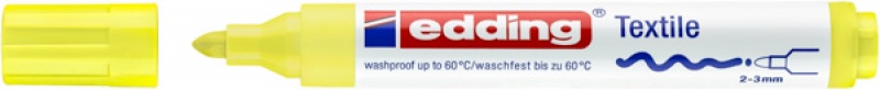 Marker Edding do tkanin żółty fluor3 mm okrągły | eazbiuro.pl | Sprawdź cenę!