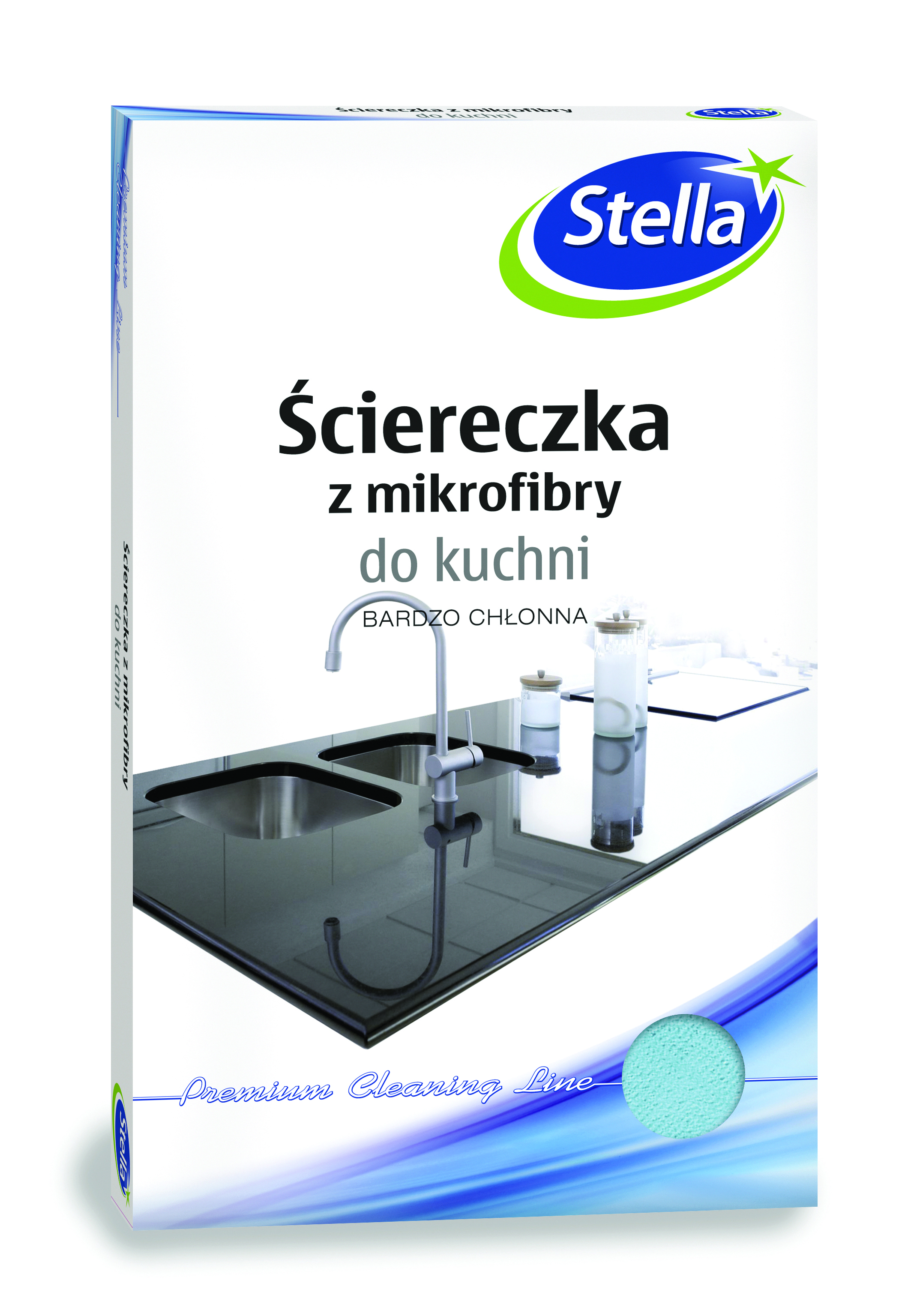 Ściereczka z mikrofibry Stella, do kuchni, 1 szt., mix Ściereczka z mikrofibry Stella, do kuchni, 1 szt., mix
