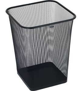 Kosz na papier kwadratowy Grand gr-017 siatka metalowa czarny 18 l Kosz na papier kwadratowy Grand gr-017 siatka metalowa czarny 18 l