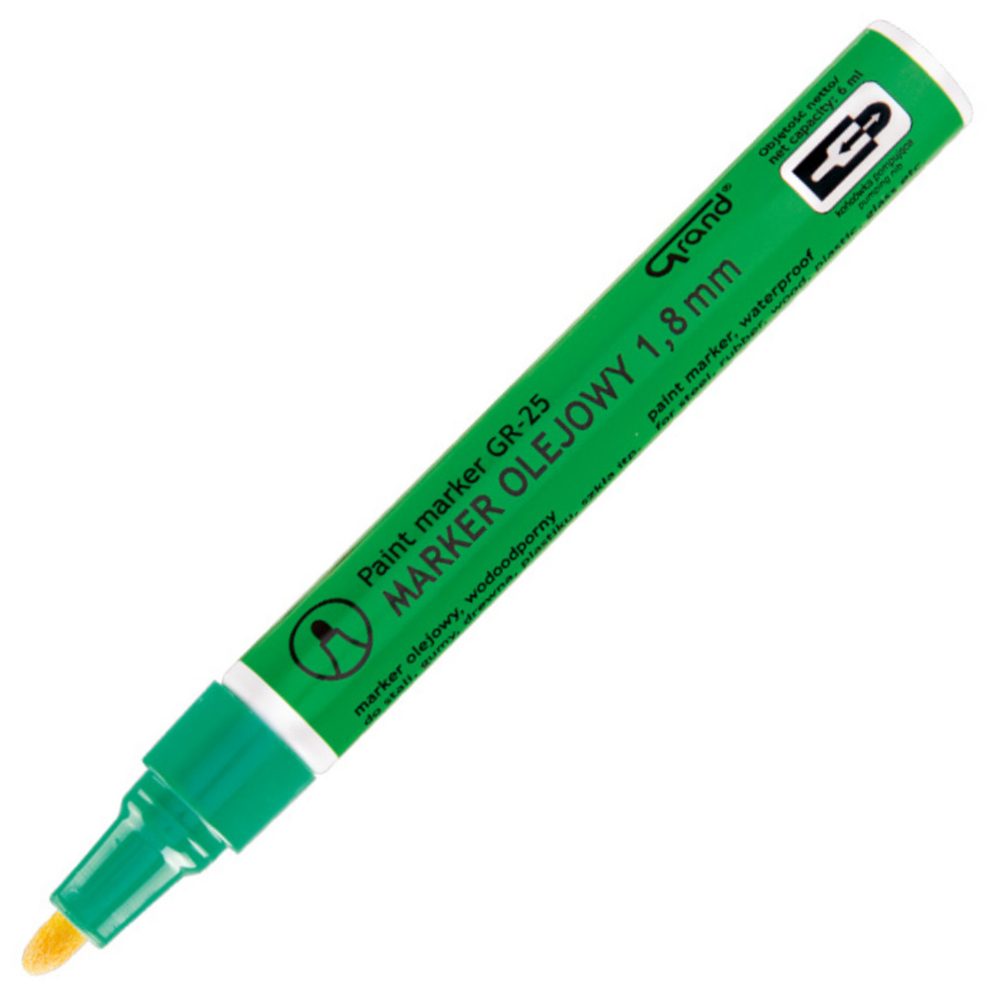 Marker olejowy gr-25 zielony do biura | eazbiuro.pl | Kup z rabatem!