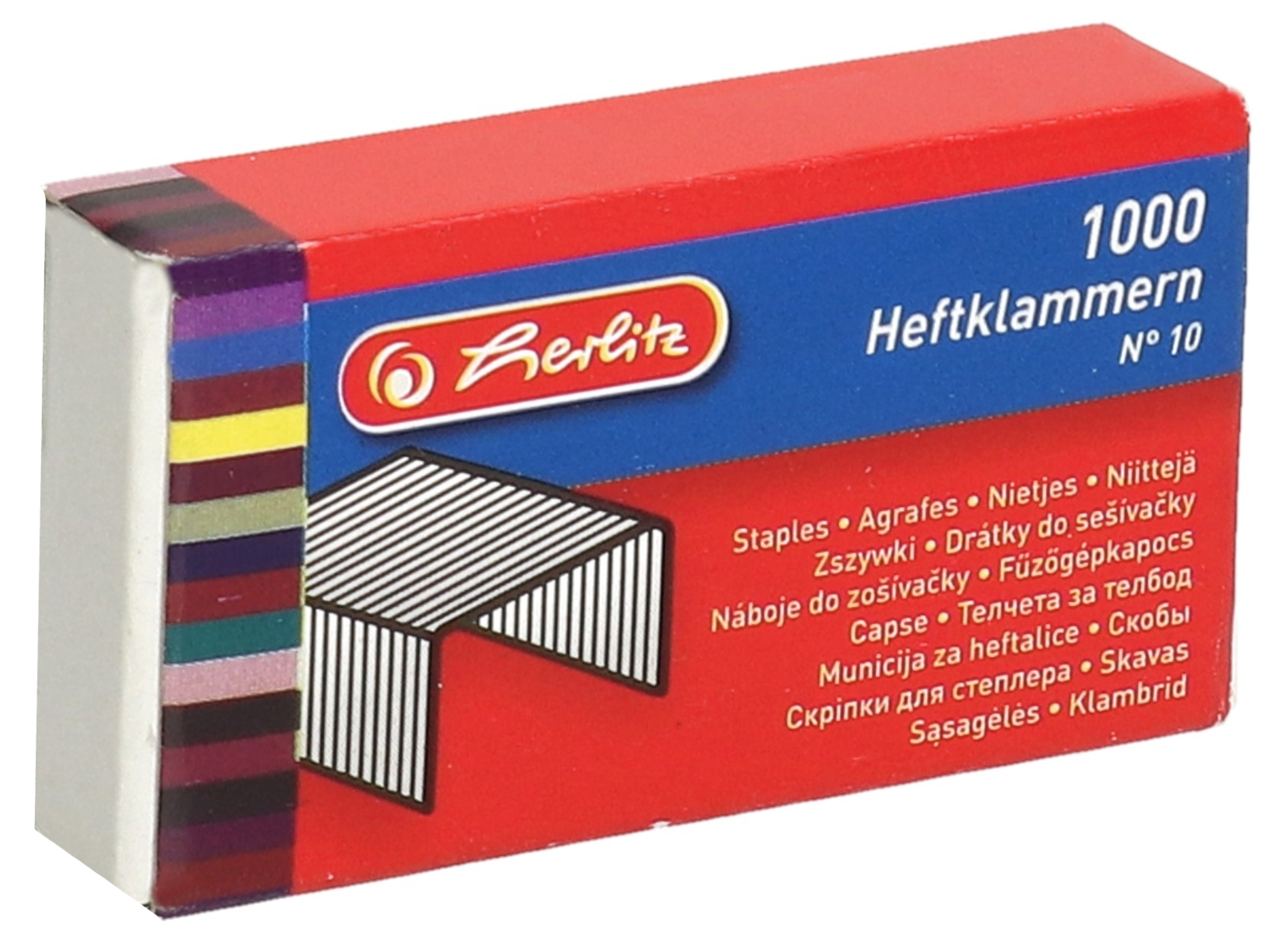 Zszywki 10 mini Herlitz zestaw 1000 sztuk | eazbiuro.pl | Kup teraz!
