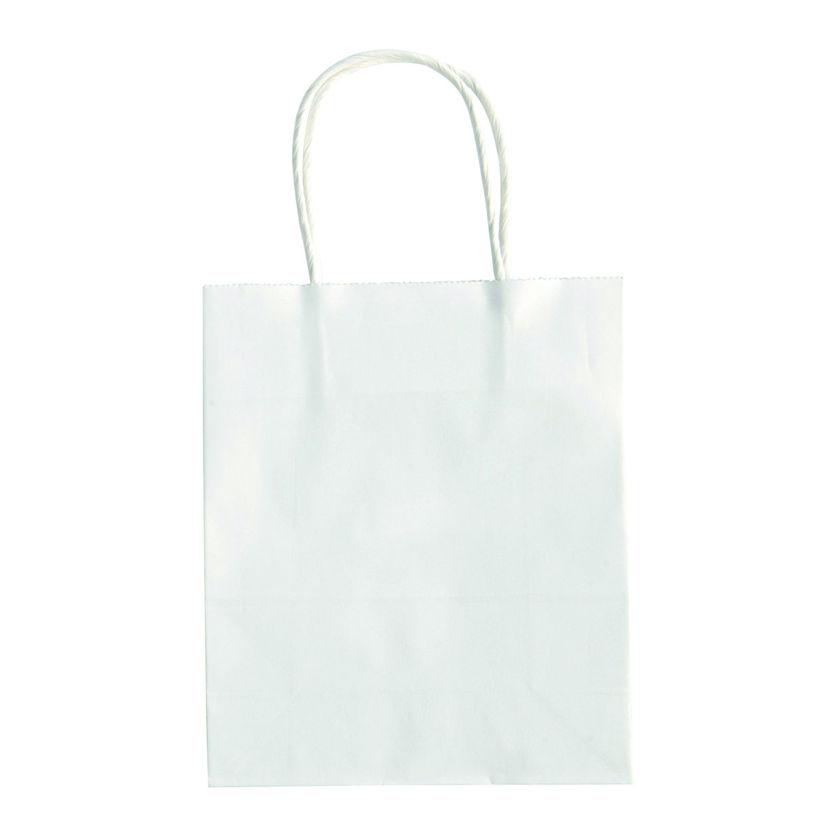 Torebka prezentowa, papierowa, 12x15x5,5cm, 110g/m2, kraft, biała