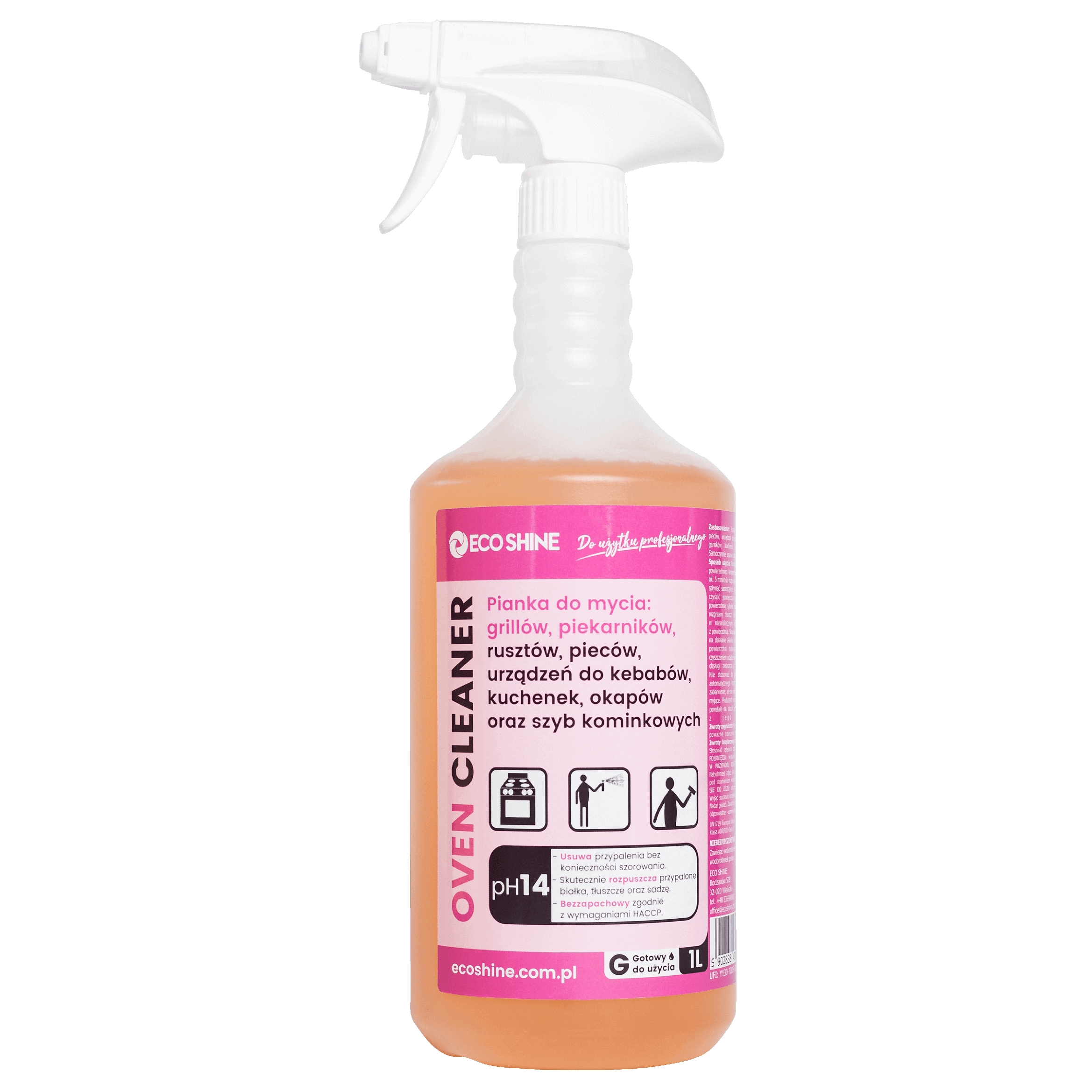 Eco Shine oven cleaner 1l pianka do mycia grillów, piekarników i pieców