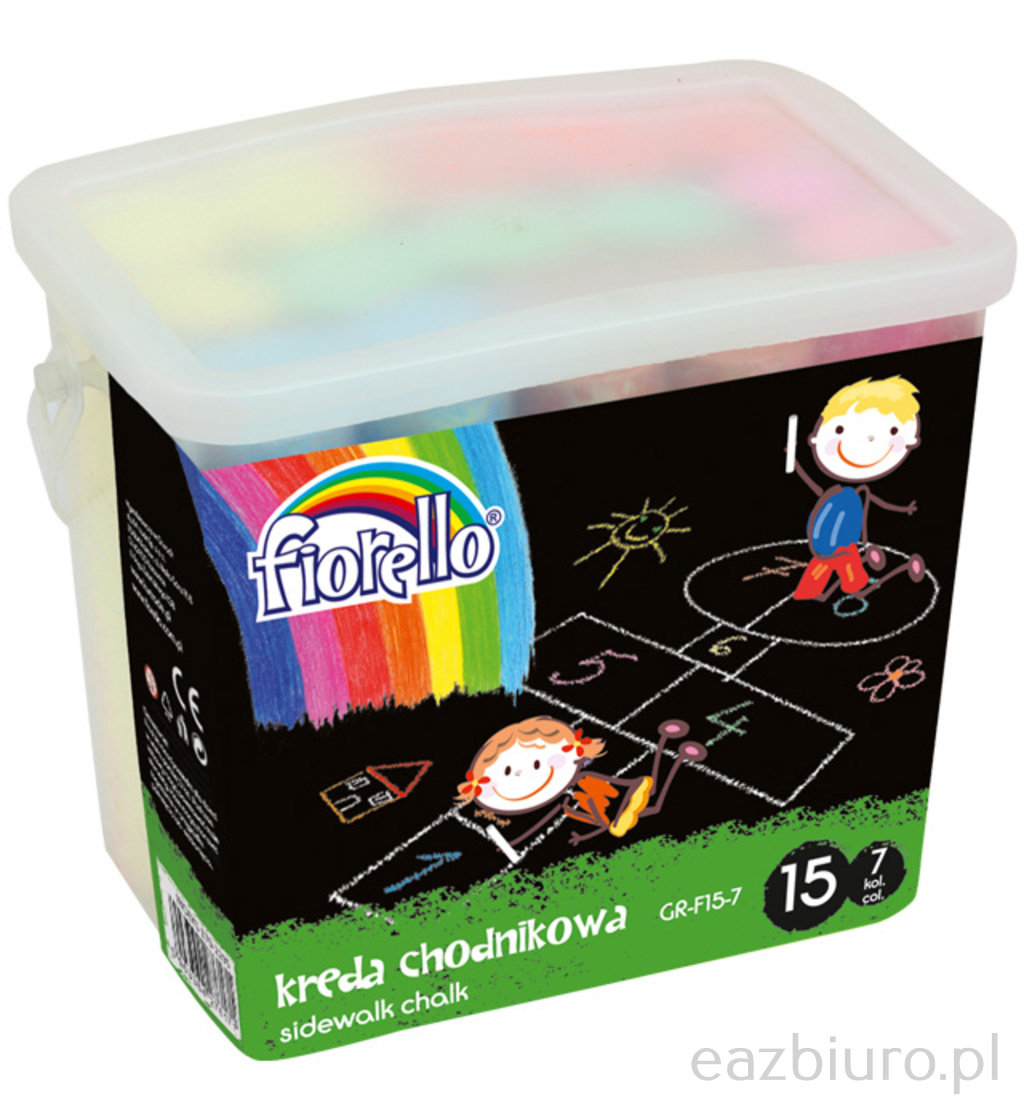 Kreda chodnikowa gr-f15-7 Fiorello 7 kolorów zestaw 15 sztuk | eazbiuro.pl | Kup bez wahania!