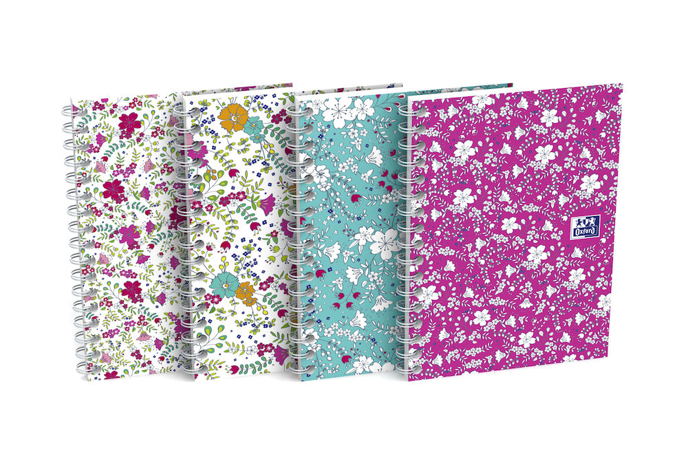 Kołozeszyt A6 50 kartek Oxford floral Kołozeszyt A6 50 kartek Oxford floral