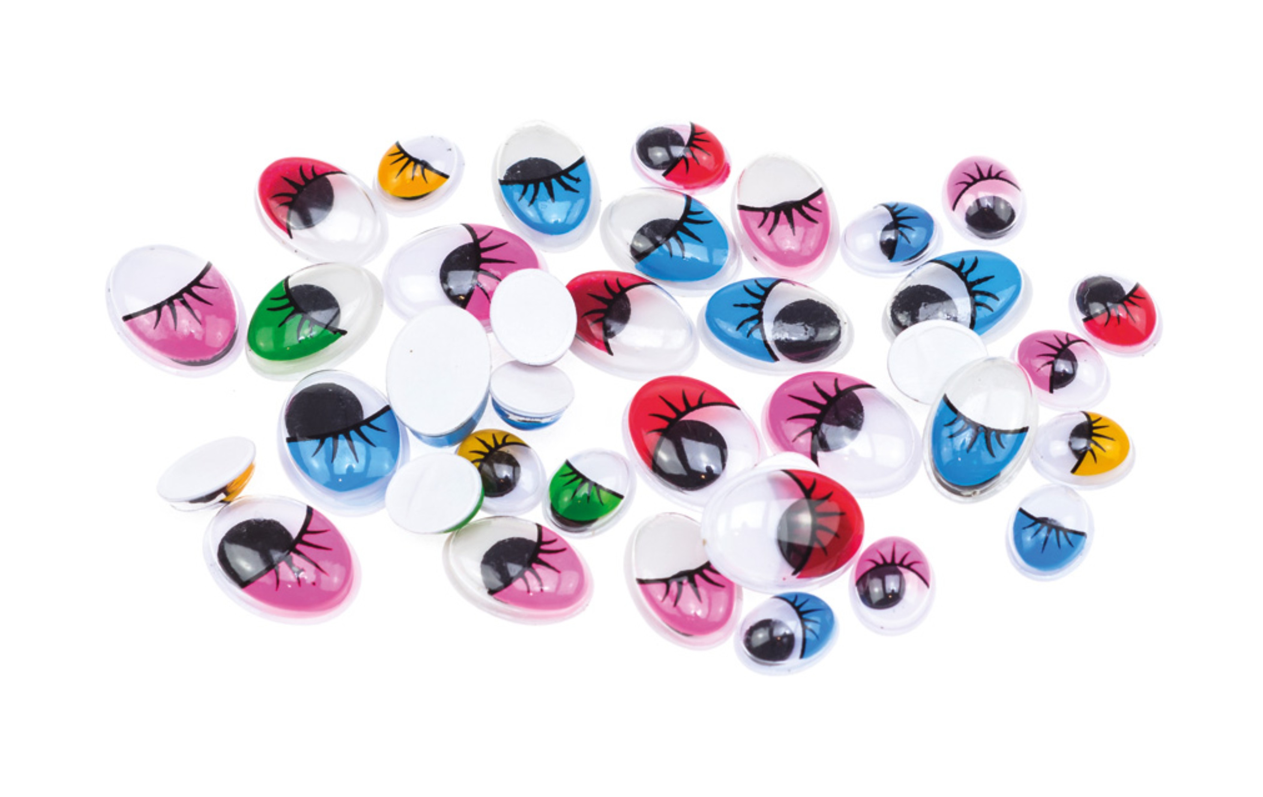 Ruchome oczka Brewis ro17 Oval, kolorowe rzęsy | eazbiuro.pl | Kup taniej!