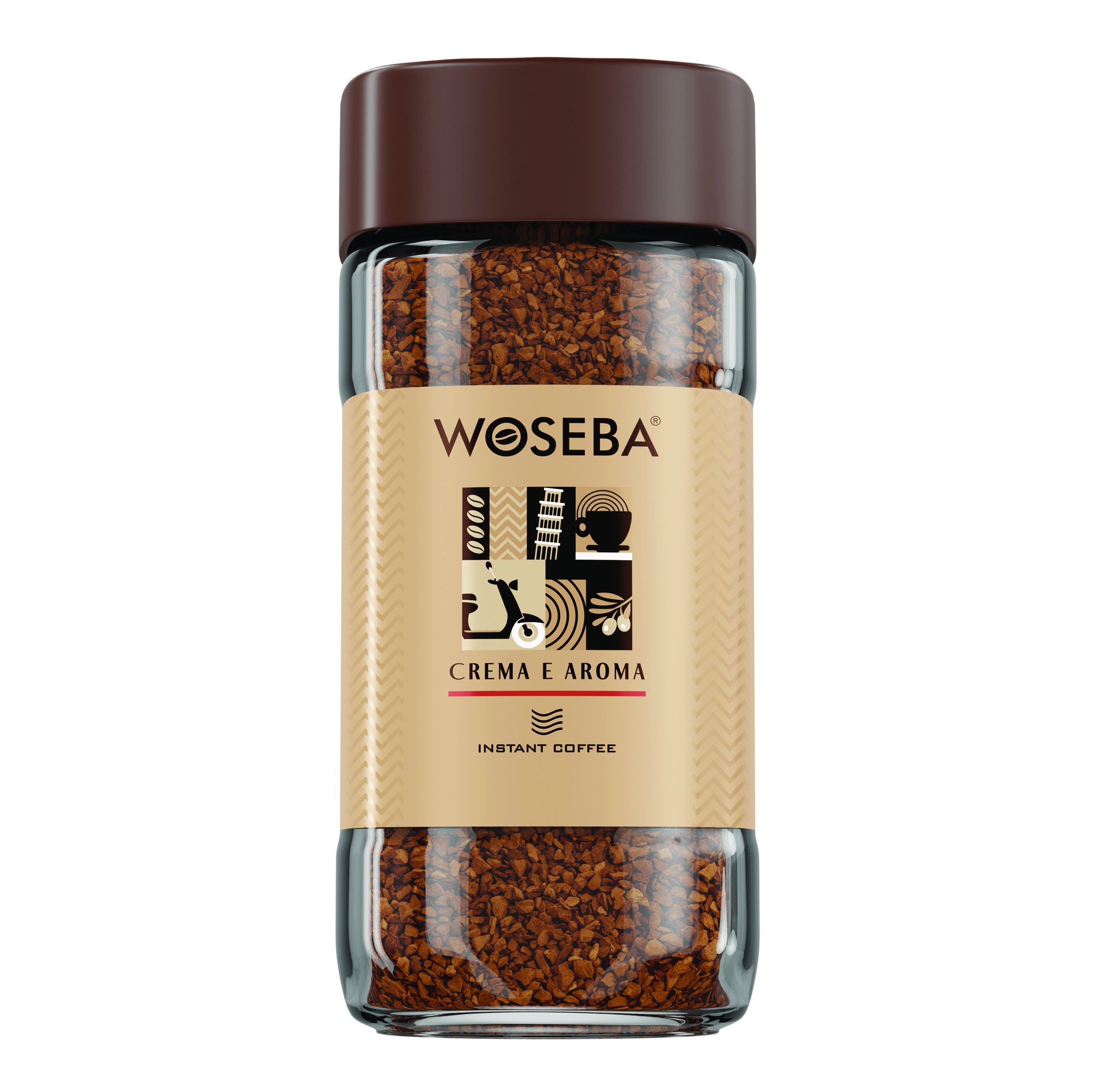 Kawa Woseba ti meriti crema e aroma, rozpuszczalna, 100g