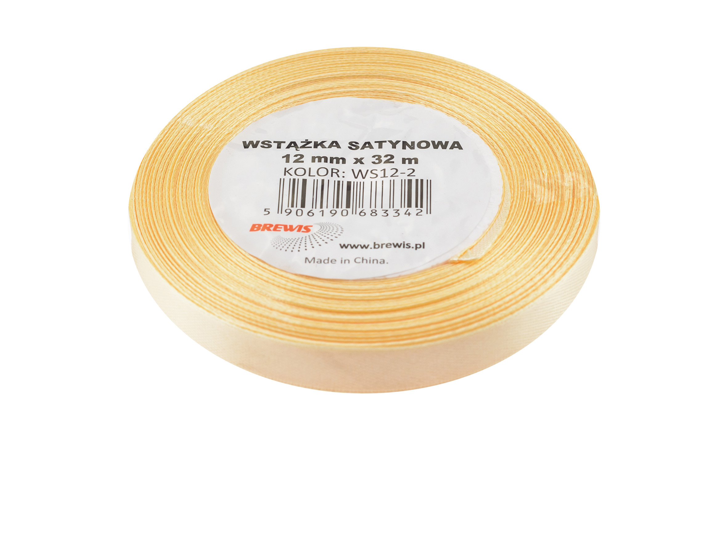 Wstążka Brewis satynowa 12 mm 32 m ecru | eazbiuro.pl | Wybierz mądrze!