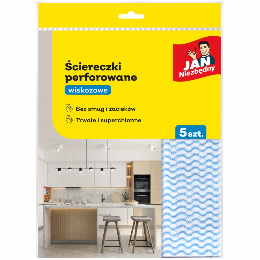 Ściereczka wiskozowa perforowana Jan Niezbędny 5 szt.
