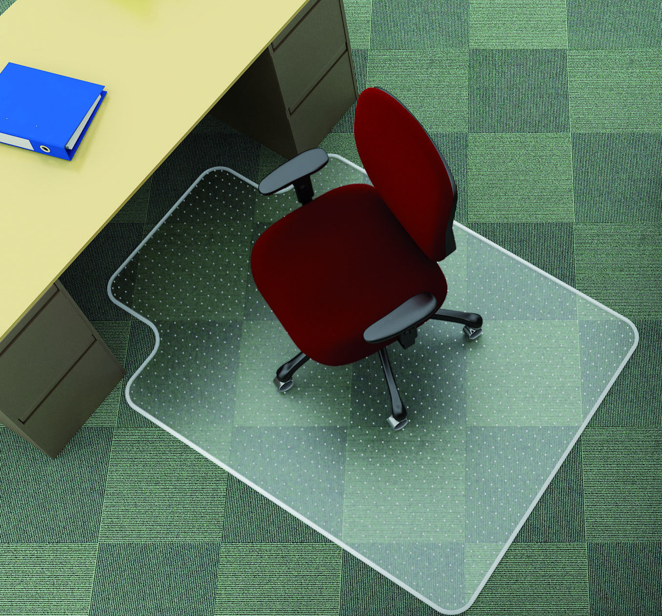Mata pod krzesło Q-Connect na dywan 122 x 91,4 cm