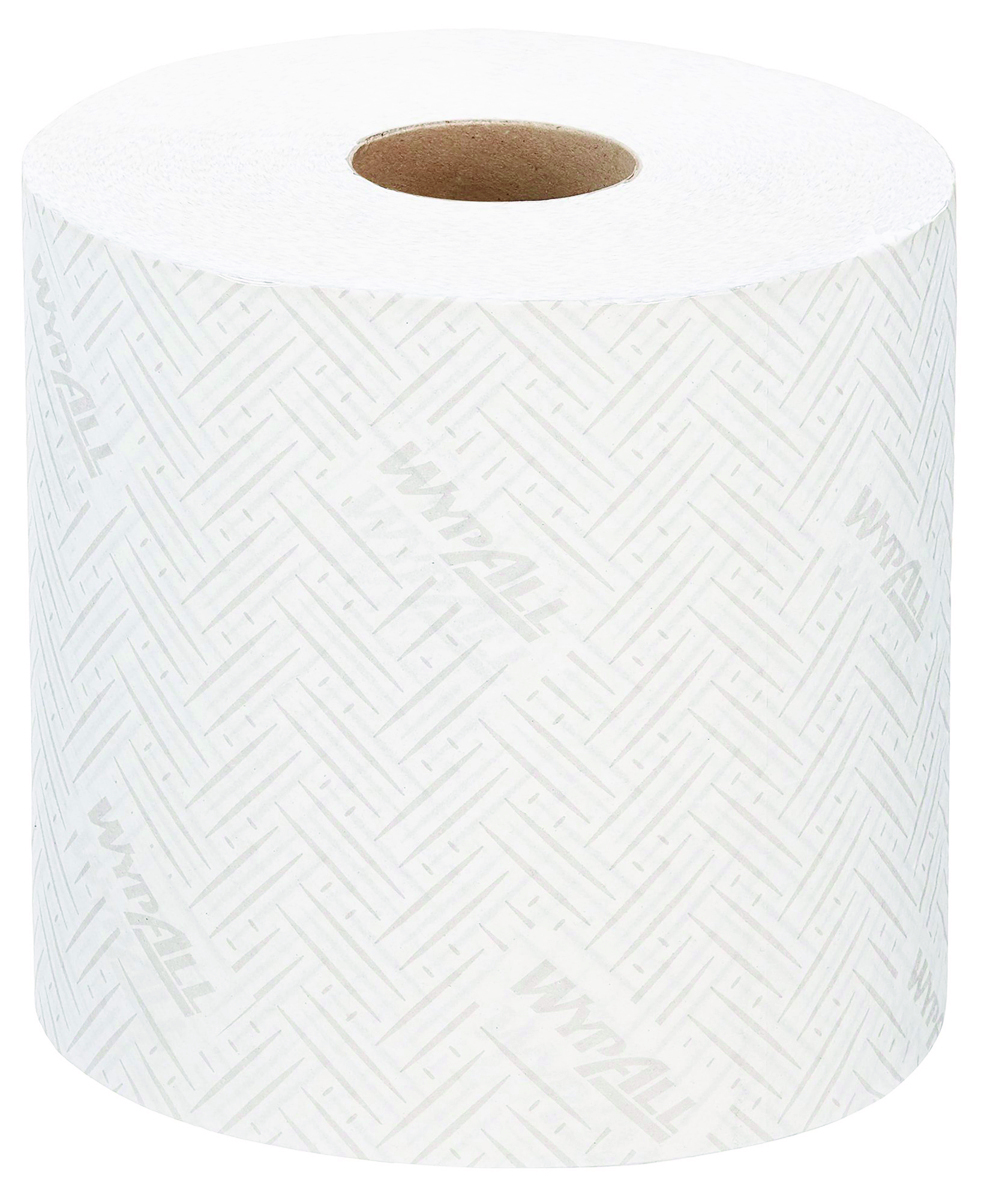 Ręcznik papierowy WYPALL L10 General Clean, centralne odwijanie, 1-warstwowy, 6 rolek x 630 listków, biały Ręcznik papierowy WYPALL L10 General Clean, centralne odwijanie, 1-warstwowy, 6 rolek x 630 listków, biały