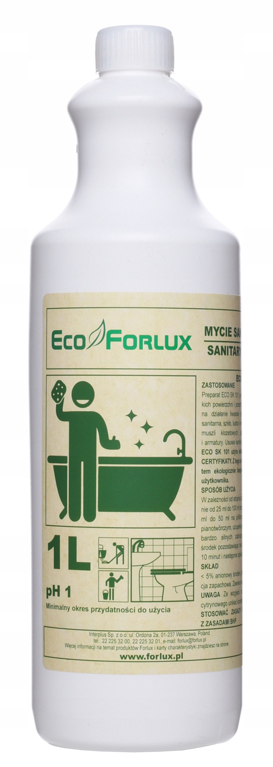 Forlux ekologiczny koncentrat do sanitariatów eco sk101 1l Forlux ekologiczny koncentrat do sanitariatów eco sk101 1l