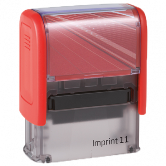 Pieczątka Trodat 8911 imprint czerwona obudowa + poduszka + gumka | eazbiuro.pl | Zamów korzystnie!